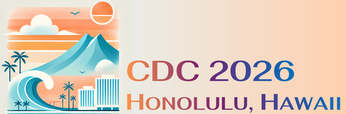 IEEE CDC 2026 — Honolulu